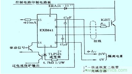 圖1：vce電壓監測以及保護的原理