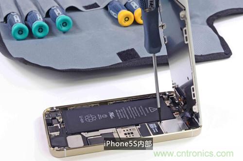 土豪金iPhone 5S拆解：內部結構升級，維修難度增加