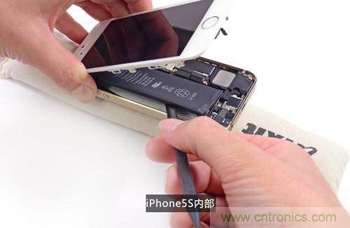 土豪金iPhone 5S拆解：內部結構升級，維修難度增加