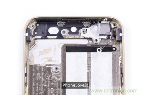 土豪金iPhone 5S拆解：內部結構升級，維修難度增加