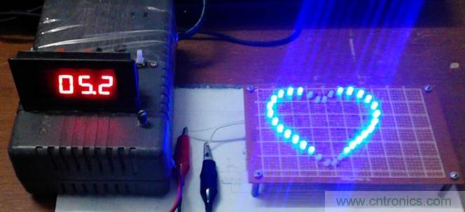 三八節將至！DIY心形LED流水燈！你們懂的~