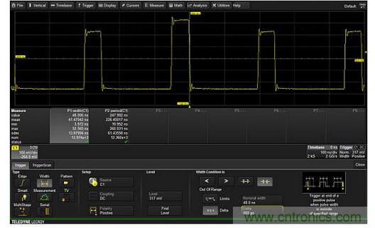 只對脈沖寬度超過48&plusmn;0.8ns范圍的脈沖觸發的排它型觸發器。