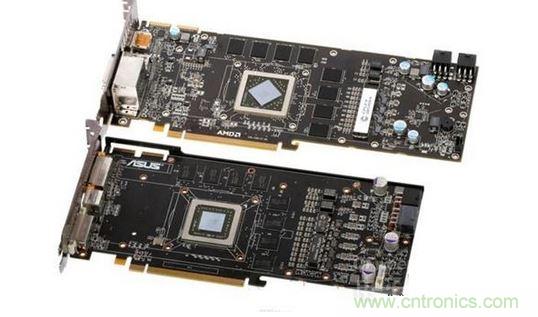 &ldquo;當年&rdquo;的Radeon HD 5870（上）和Radeon HD 4890（下）PCB