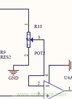 在電路中滑動阻值時，電位器的電壓會發生什么變化？