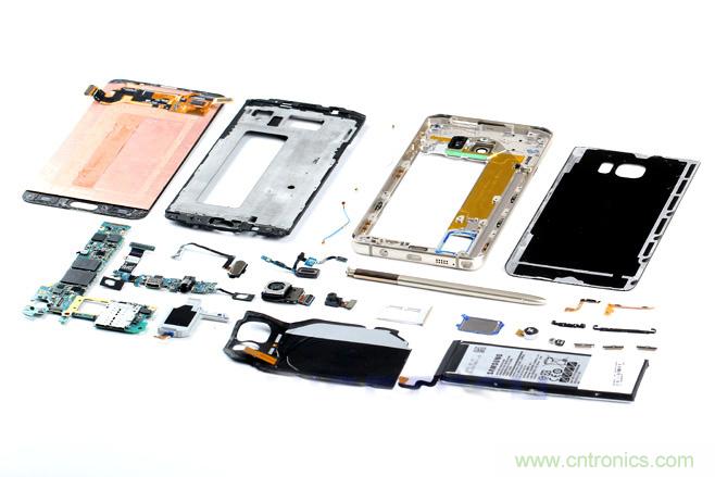 Galaxy Note5拆解，與S系列差距日漸模糊