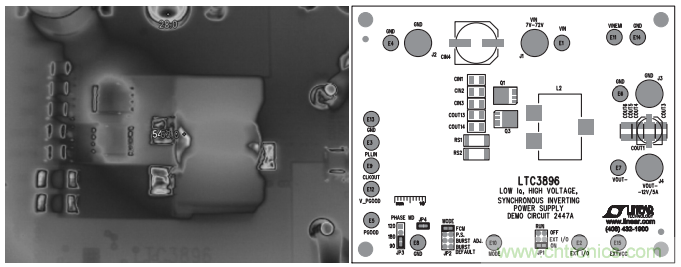 高電壓、高效率正至負轉換器