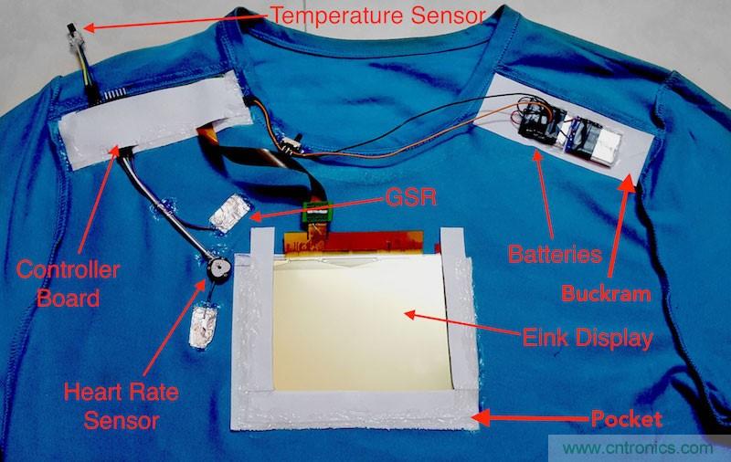 如何DIY一款能監控個人情緒的電子T恤？