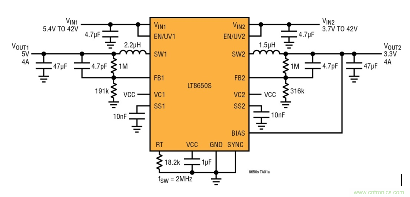 汽車(chē)ADAS需要EMI/EMC輻射很低的開(kāi)關(guān)轉(zhuǎn)換器
