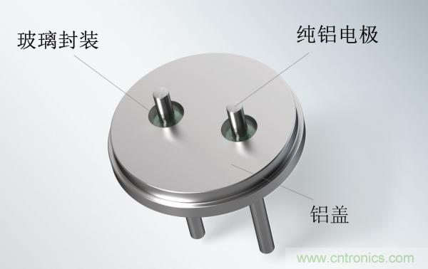 世界首創(chuàng)玻璃鋁密封端子,可大幅提升電容性能