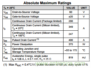 看懂MOSFET數據表，第3部分&mdash;連續電流額定值