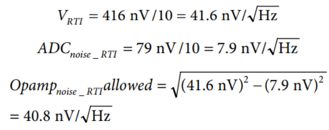 為實現正確信號調理的噪聲計算