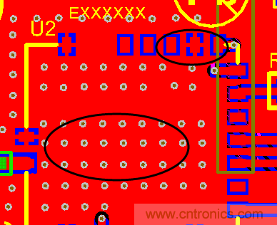 如何引腳接地十字焊盤(pán)，過(guò)孔完全接地?