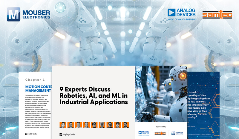 貿澤電子聯合ADI與Samtec發布工業AI/ML電子書:探索工業自動化未來 貿澤電子聯合ADI與Samtec發布工業AI/ML電子書:探索工業自動化未來