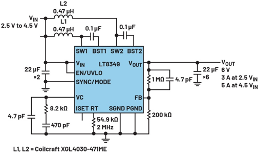 單芯片干翻傳統方案！兩相升壓轉換器如何將低壓大功率密度拉滿？