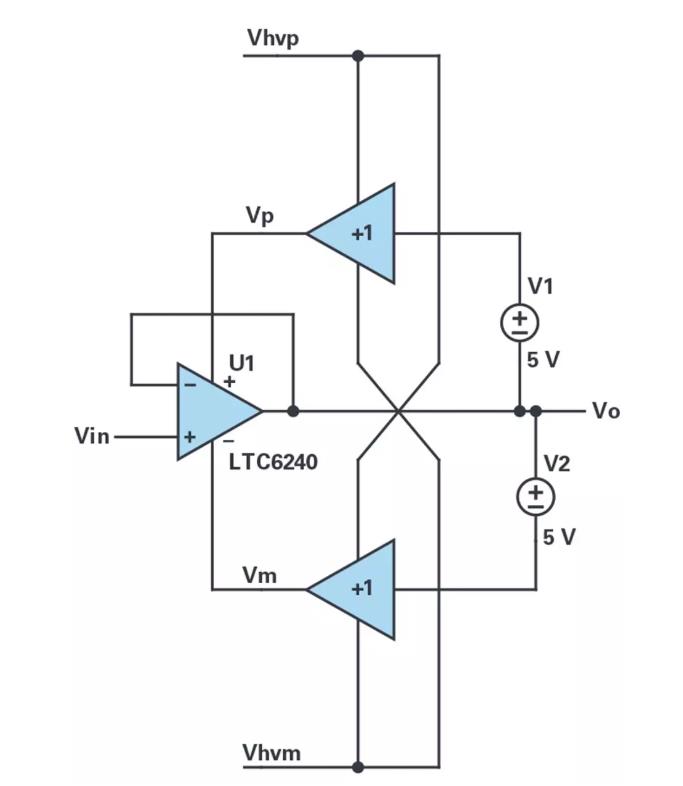 能否讓低壓放大器自舉來獲得高壓緩沖器? 能否讓低壓放大器自舉來獲得高壓緩沖器?